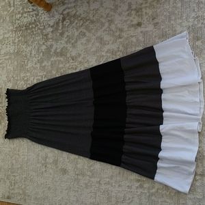 Vtg. Kristin Nicole Maternity Heathered Tube Maxi Dress Medium